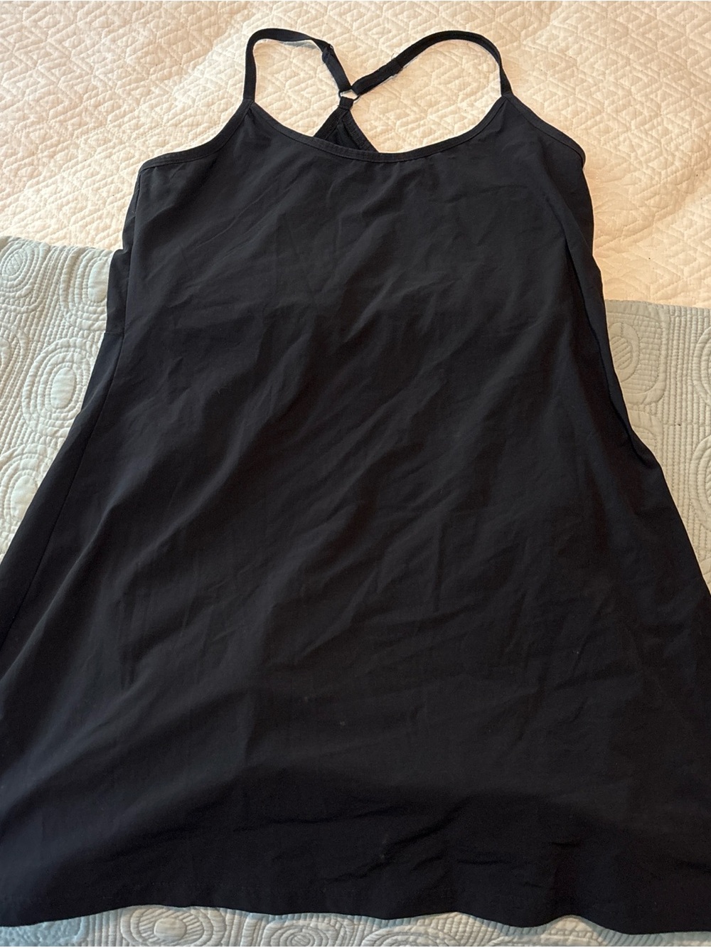 Women’s Black Racerback Slip Dress